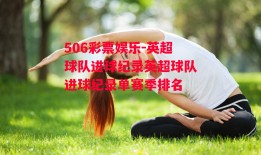 506彩票娱乐-英超球队进球纪录英超球队进球纪录单赛季排名